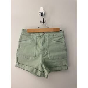 BDG by Urban Outfitters Pin-Up High-Rise Mint Green Shorts, Size 25 🌿